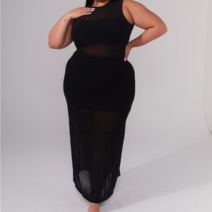 HIGH NECK MESH BRAMI MAXI DRESS Limited Edition, 2XL **AND NOW XL** 🖤